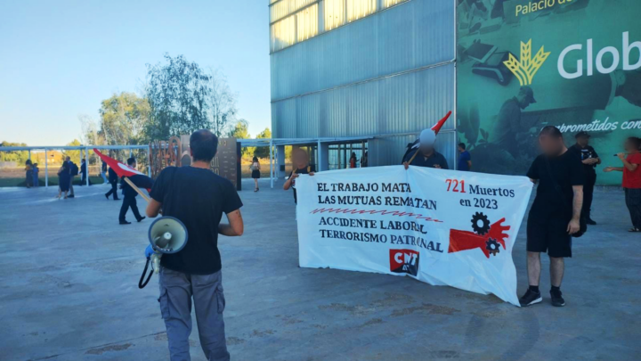 Acción anarcosindicalista contra la patronal y la siniestralidad laboral en Albacete