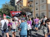 Cádiz: participación de la CNT-AIT en la manifestación «Un año de genocidio en Palestina, 76 años de colonización»