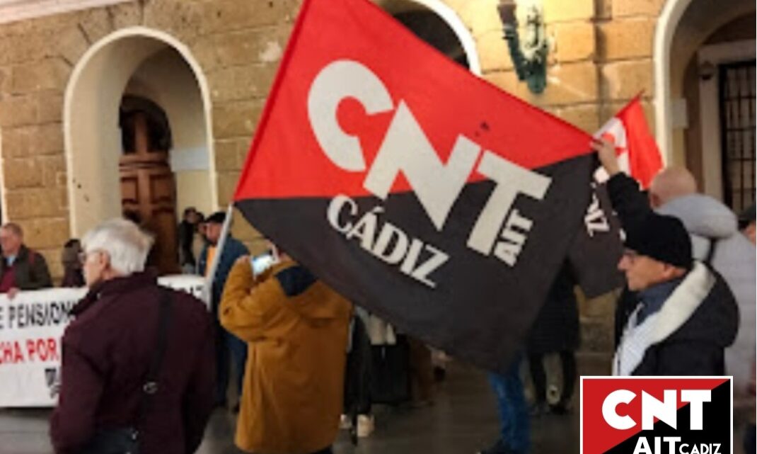 CNT-AIT Cádiz: concentración  «Cádiz con Valencia»