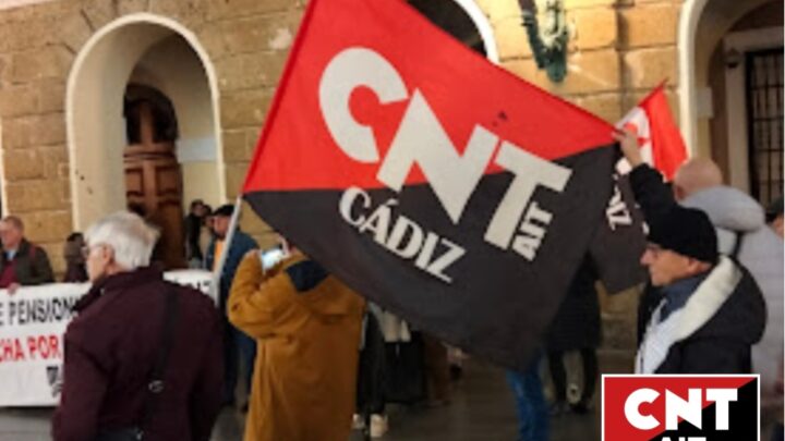 CNT-AIT Cádiz: concentración  «Cádiz con Valencia»