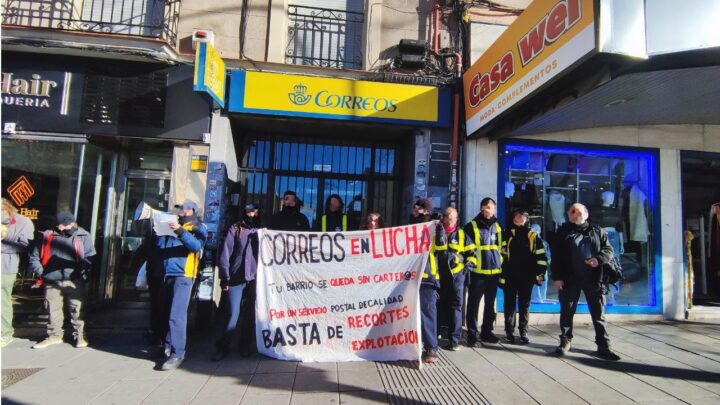 UR 38 (centro de reparto) del barrio de Vallekas. Paros parciales desde Sección Sindical de Correos de CNT-AIT Madrid